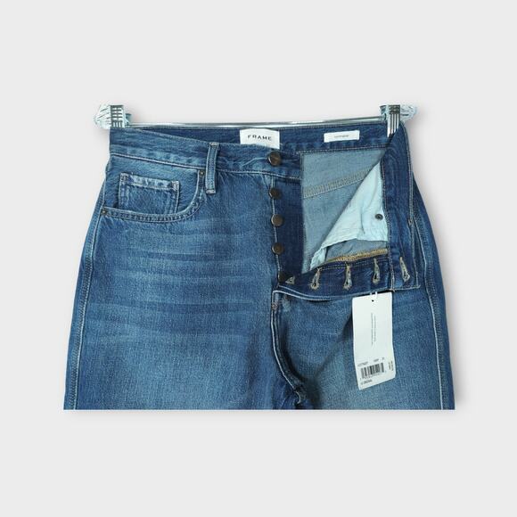 NEW Women FRAME Le Original High Rise Straight Fit Above Ankle Blue Jean Size 29 - Picture 7 of 10